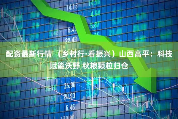 配资最新行情 (乡村行·看振兴)山西高平:科技赋能沃野 秋粮颗粒归仓